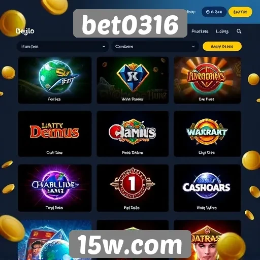 Jogos populares disponíveis no site bet0316